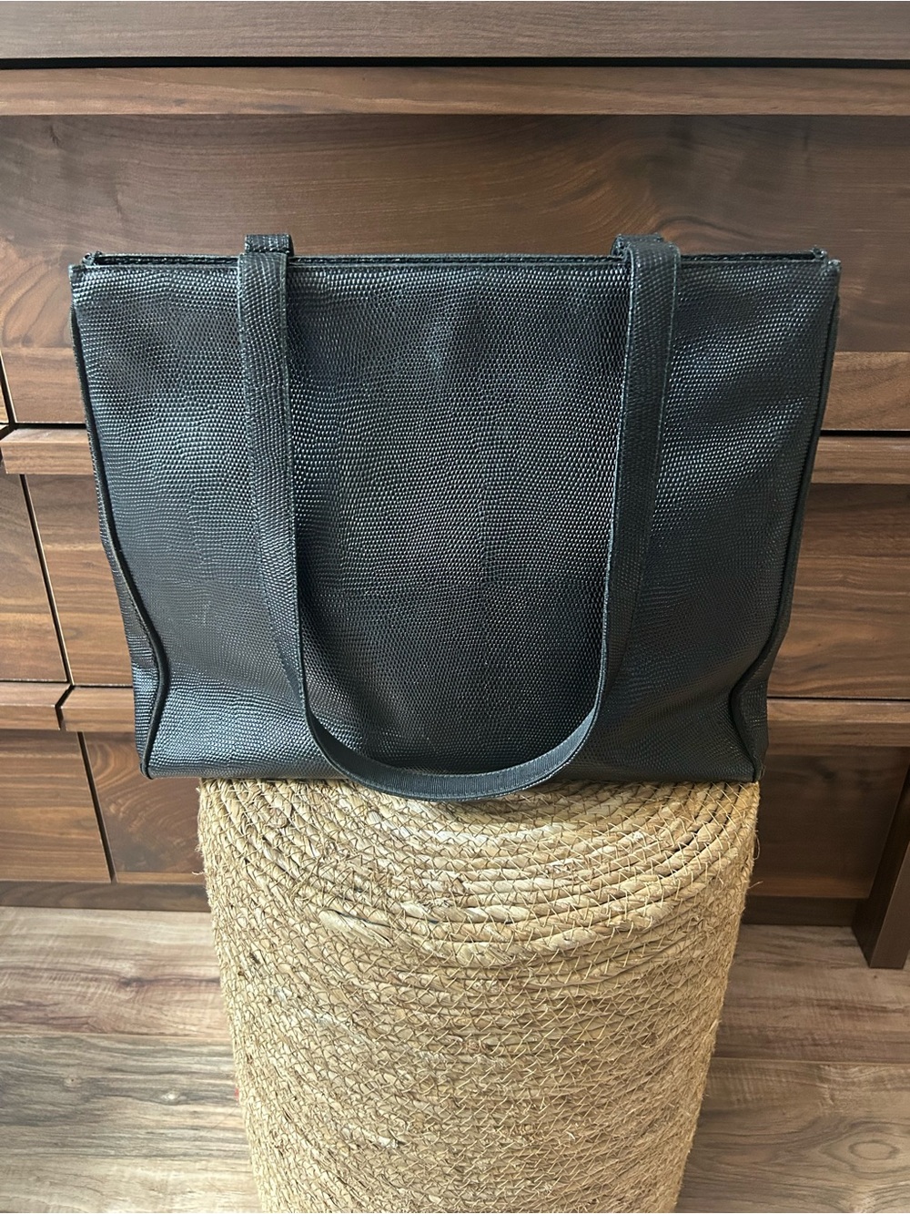 Salvatore Ferragamo Black Tote with Gold Buckle - Picture 3 of 15